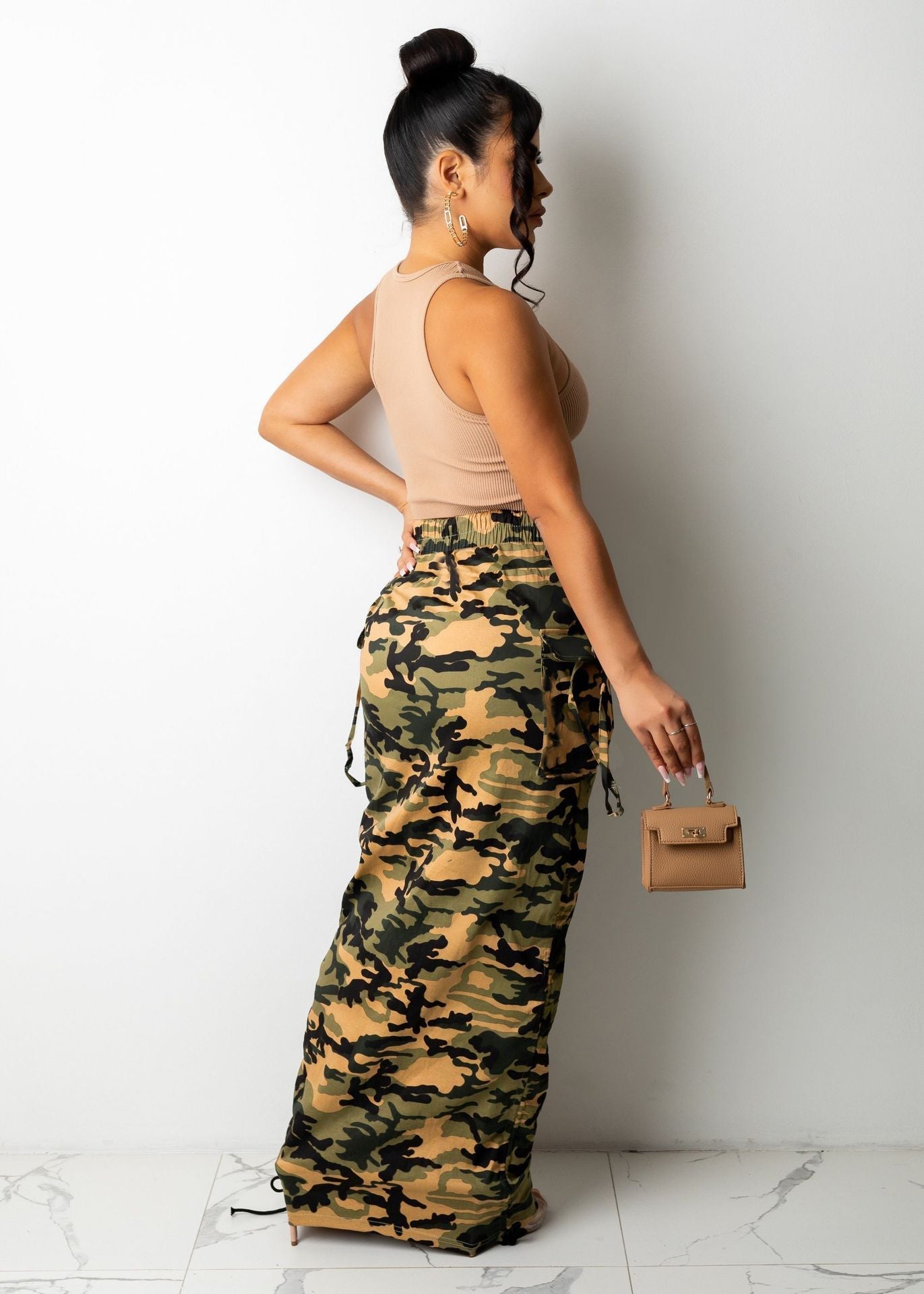 Camo Printed Skirt