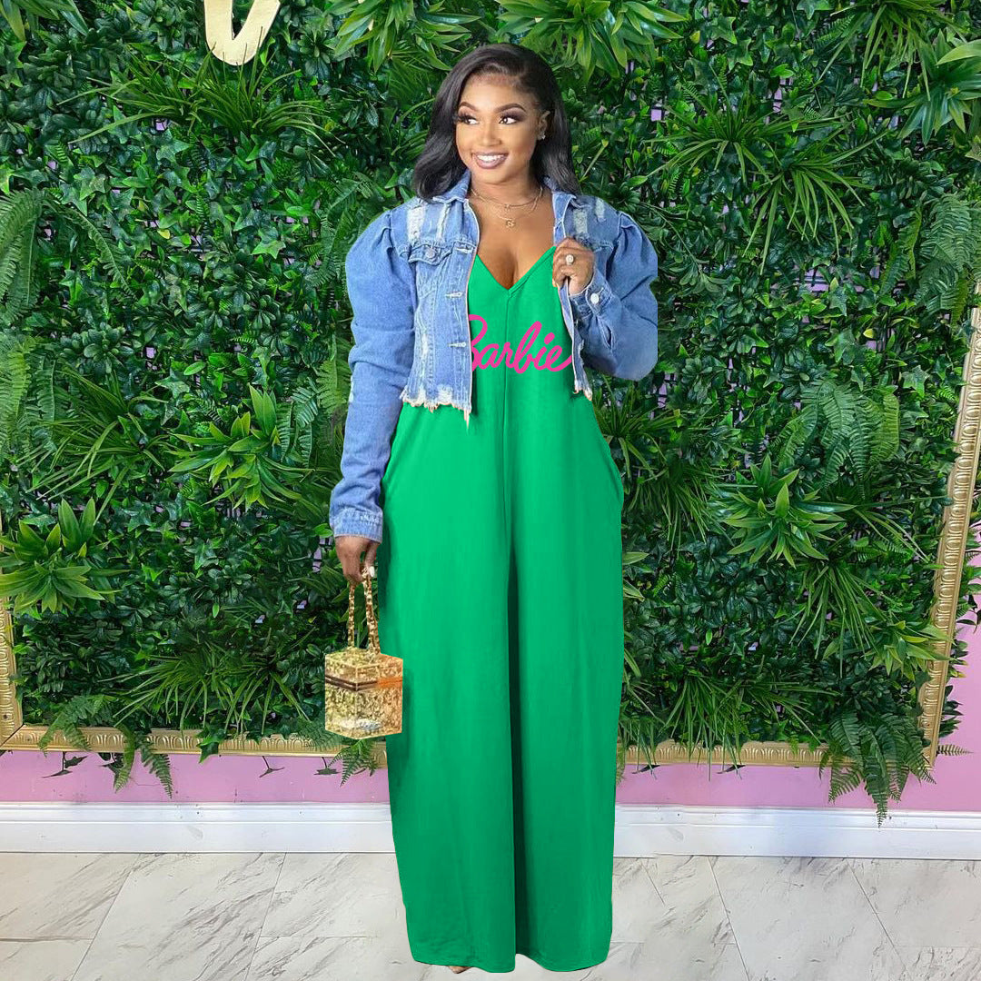 Sling Loose Floor Skirt Dress
