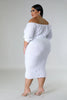 Large One Line Solid Bubbled 2PC Set