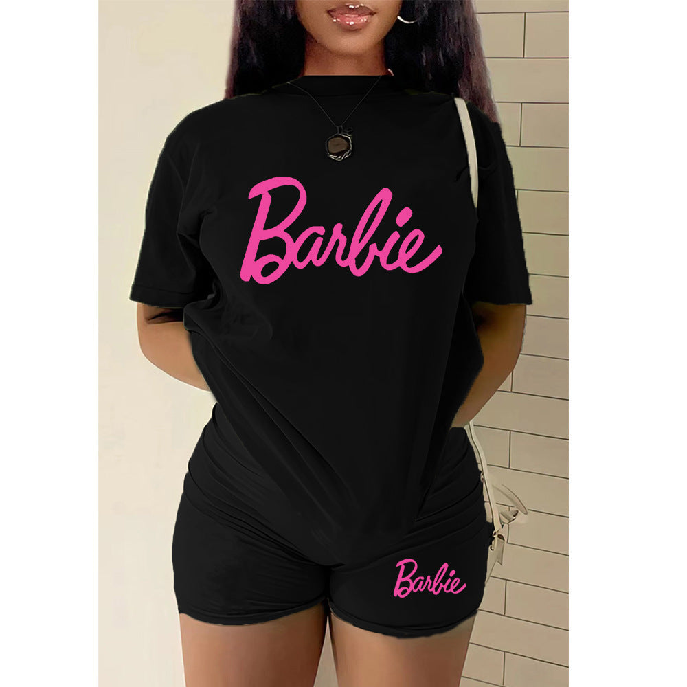T-shirt Shorts Set Sports Suit Two Piece