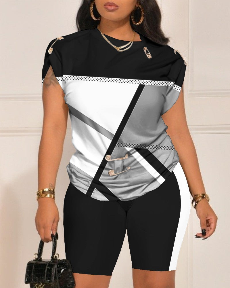 Casual Design Pin Digital Printing Suit