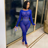 Long Sleeve Tight Cutout  Bodysuit Pants