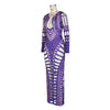 Ripped Skinny Sheath Dress Rhinestone Printed Dress