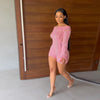 Sexy Ripped Long Sleeves Backless Jumpsuit
