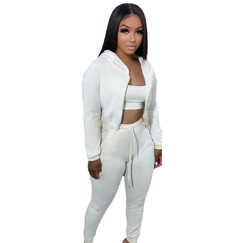 Sweatshirt pull rack hooded athleisure 3pc set