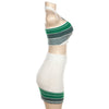 Jacquard Knitted Contrasting Neck Skirt Set