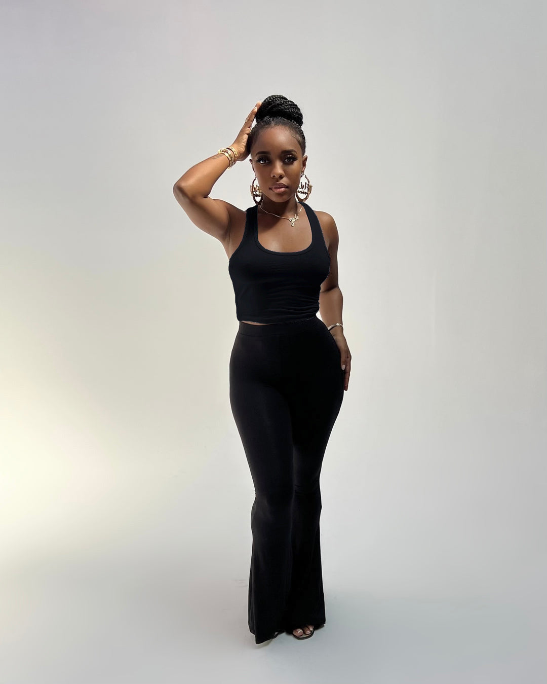 Slim Fit Blouse and Pants 2PC Set