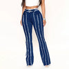 High Elastic Mid Waist Burrs Women's Denim Trousers