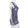 Cross Embroidered Pin Dress