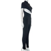 Tight solid color irregular umbilical jumpsuit pants