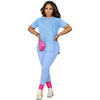 Printed Leisure Sports Two-Piece Set
