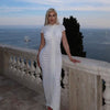 Knitted High Neck High Waist Slim Fit Long Dress