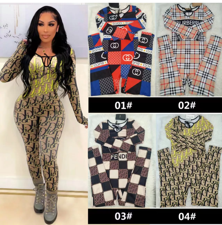 Designer Print One-Piece Jumpsuit