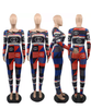 Designer Print One-Piece Jumpsuit