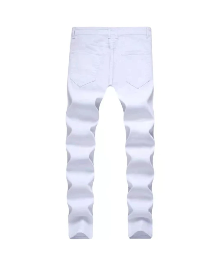 Men's Straight-Leg Riped Jeans