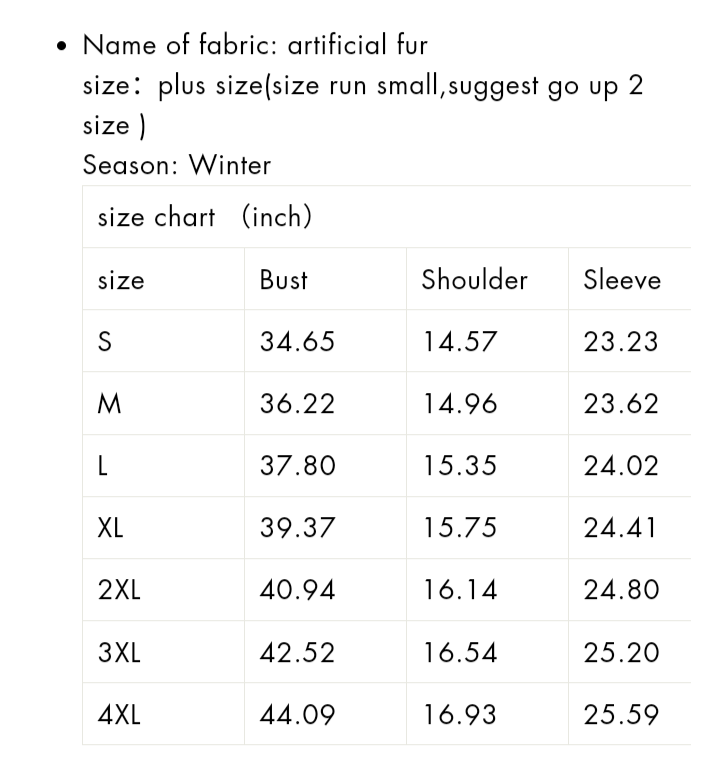 Women's Faux Fur Coat