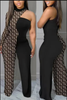 Sexy Plaid Print Jumpsuit