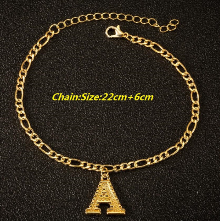 26 Styles Letter Anklets