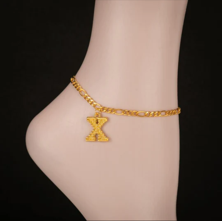 26 Styles Letter Anklets