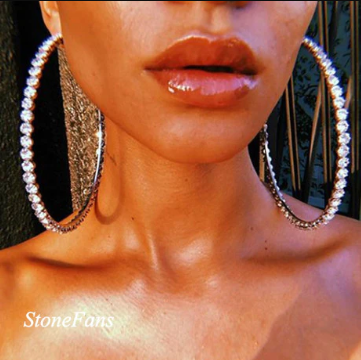 Diamond Rhinestone Earrings