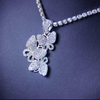 Fashion Diamond Butterfly Necklace