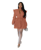 V-Neck Patchwork Dress Skirt