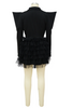 V-Neck Patchwork Dress Skirt