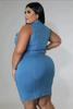 Pluse Size Denim Dress