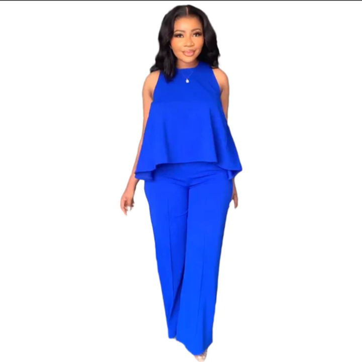 Loose Top Casual Trousers 2pc Set