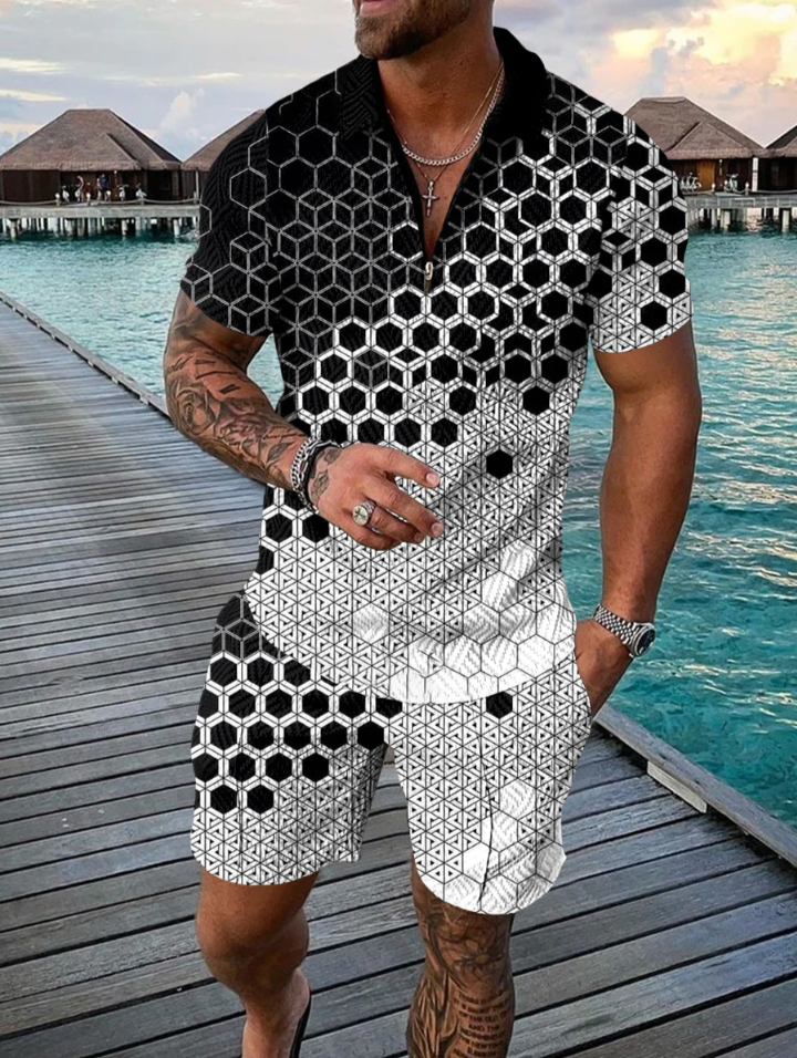 Men's Fly Casual Contrast Suit