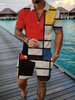 Men's Fly Casual Contrast Suit