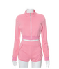 Soild color 2pc booty shorts