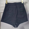 A- line High Waist Irregular Denim Skirt Shorts