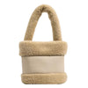 Lamb hair splicing portable water bucket fur bag
