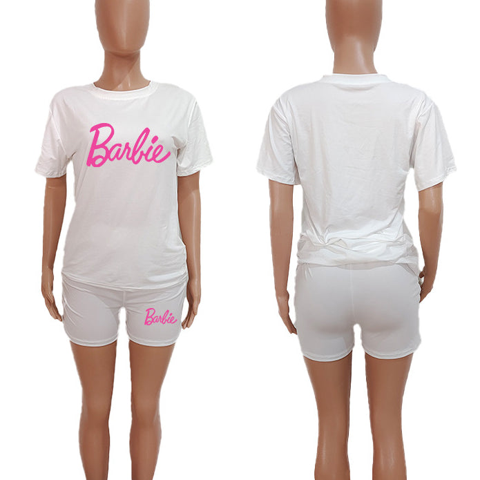 T-shirt Shorts Set Sports Suit Two Piece