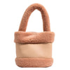 Lamb hair splicing portable water bucket fur bag