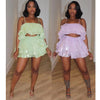 Color Overall Dress Set