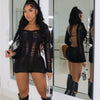Sexy Ripped Long Sleeves Backless Jumpsuit