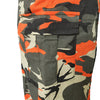 Camouflage Wash Pocket Slit Tassel Machine Eye Strap Skirt