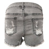 Ripped High Elastic Denim Shorts