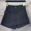 A- line High Waist Irregular Denim Skirt Shorts