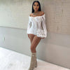 Sexy Ripped Long Sleeves Backless Jumpsuit
