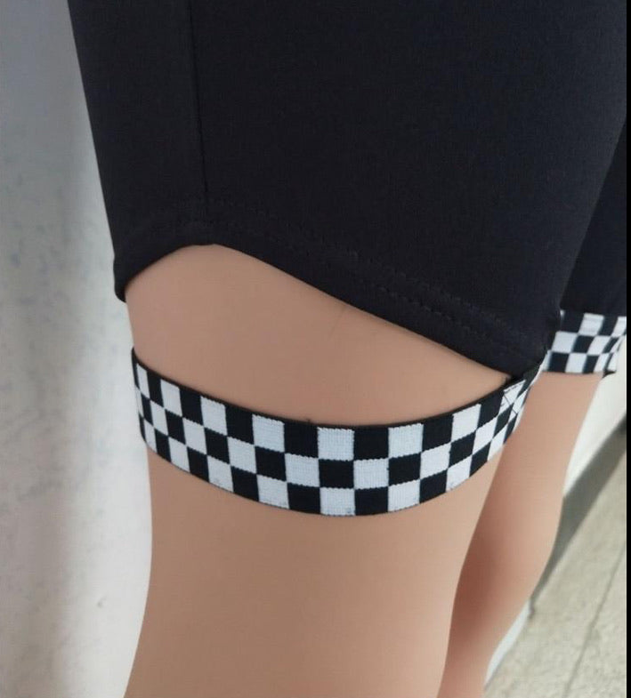 Checkerboard Race Suit - Janine’s Boutique