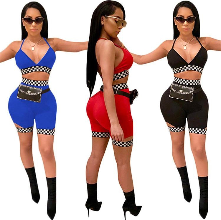 Checkerboard Race Suit - Janine’s Boutique