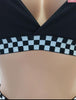 Checkerboard Race Suit - Janine’s Boutique